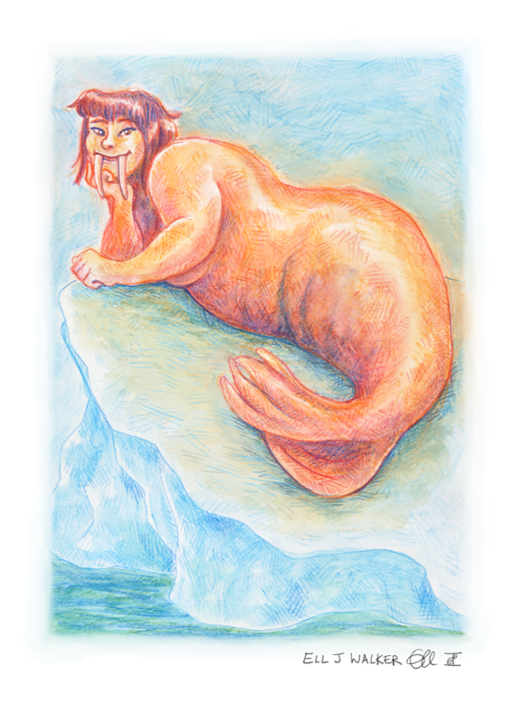 Personal art for "Mermay" - Walrus