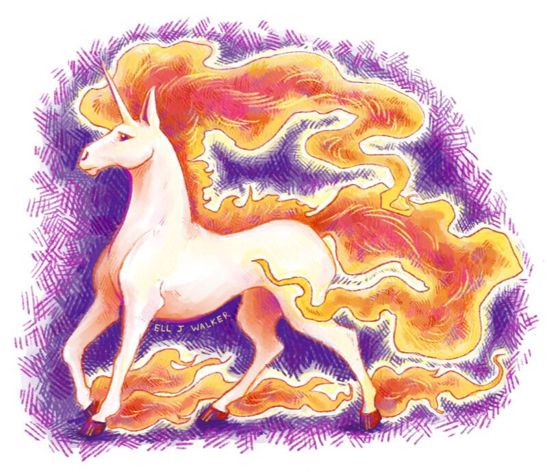 Rapidash Pokemon fanart